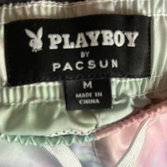 Like New Tye Dye Playboy Swim Trunks Size Medium - Picture 4 of 4